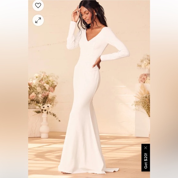 Lulus Wedding Dress brand new - Picture 2 of 6